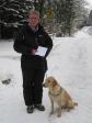 Mrs. Elna Juhl has passed the aptitude test with <a href="/ajaxhund.php?hund=Ravensbank%20Express" data-toggle="modal" data-target="#myModal" data-remote="false" >Ravensbank Express (Chilli)</a> with 40 points (max.). Chilli is eight months old on this picture. <span id="copyright">&copy;Frank Graversen</span>